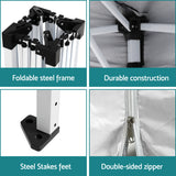 Instahut Gazebo 3x3 Pop Up Marquee Folding Tent Wedding Gazebos Camping Outdoor Canopy White