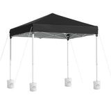 Instahut Gazebo 2x2m Outdoor Patio Garden Marquee Shade w/ Base Pods Black