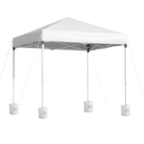 Instahut Gazebo 2x2m Outdoor Patio Garden Marquee Shade w/ Base Pods White