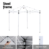 Instahut Gazebo 2x2m Outdoor Patio Garden Marquee Shade w/ Base Pods White