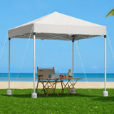 Instahut Gazebo 2x2m Outdoor Patio Garden Marquee Shade w/ Base Pods White