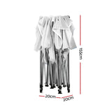 Instahut Gazebo Pop Up 3x3m w/Base Podx4 Marquee Folding Outdoor Wedding Camping Tent Shade Canopy White