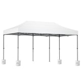 Instahut Gazebo Pop Up Marquee 3x6 Folding 500D Wedding Tent Base Pod White