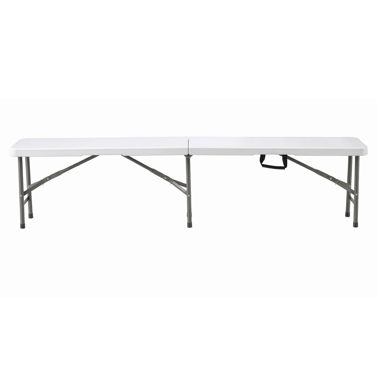 Gardeon 180cm Folding Garden Bench Portable Trestle Seat HDPE Fold In Half White