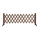 Gardeon Garden Fences Expandable Wooden Trellis Fence Plant Frame 160cm Brown