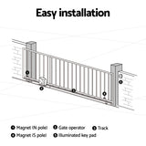 LockMaster Automatic Sliding Gate Opener Kit 4M 800KG