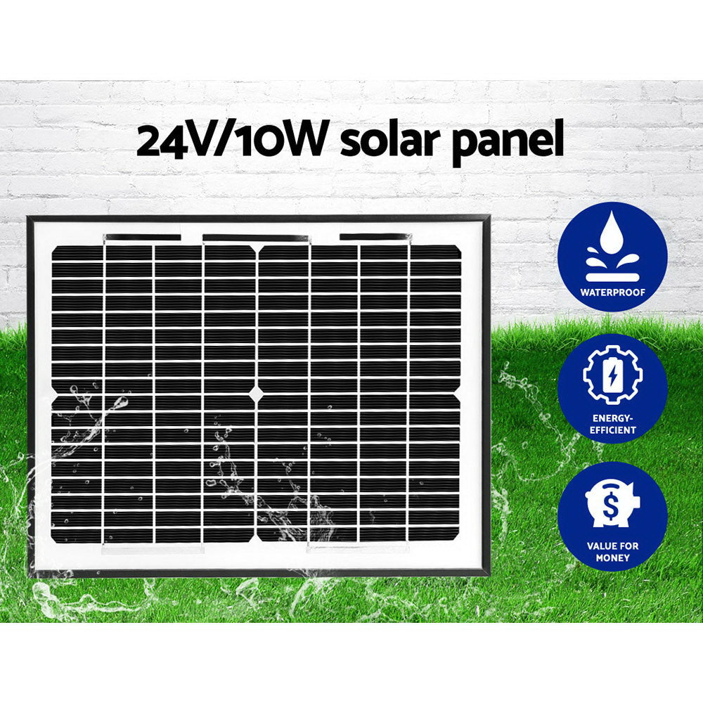 LockMaster Swing Gate Opener Auto 10W Solar Power Electric Remote Control 800KG