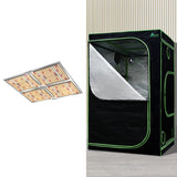 Green Fingers Grow Tent Light Kit 120x120x200CM 4500W LED Full Spectrum