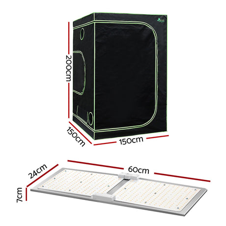 Greenfingers Grow Tent Light Kit 150x150x200CM 220W LED Full Spectrum