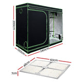 Green Fingers Grow Tent Light Kit 240x120x200CM 4500W LED Full Spectrum