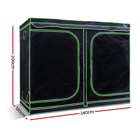 Greenfingers Grow Tent 240x120x200CM 1680D Hydroponics Kit Indoor Plant Room System