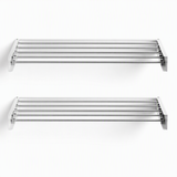 Artiss Set of 2 Clothes Rack Wall Mounted Airer Foldable White