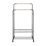 Artiss Clothes Rack Double Rod Airer Rail Coat Stand Hanger Storage Shelf