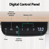 Artiss Standing Desk Motorised Touch Control Electric Oak 140CM