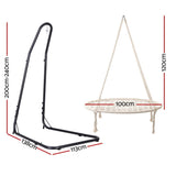 Gardeon Hammock Hanging Chair with Steel Stand