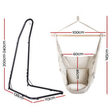 Gardeon Hammock Chair with Heavy Duty Steel Stand