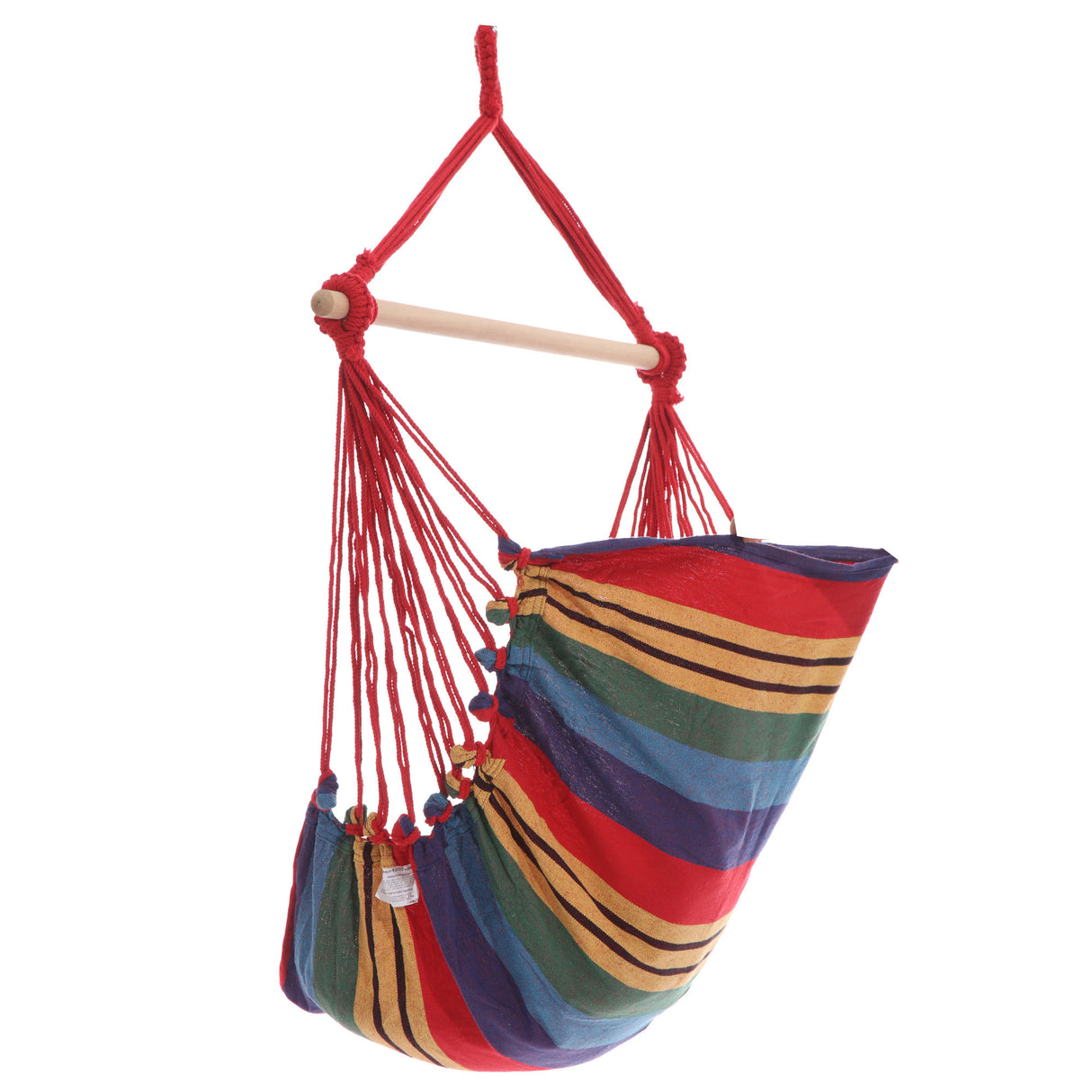 Gardeon Hammock Chair Outdoor Camping Hanging Hammocks Cushion Pillow Rainbow