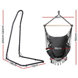 Gardeon Hammock Hanging Chair with Steel Stand