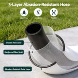 Green Fingers 20m Retractable Water Hose Reel, Wall Mounted Garden Hose 9-Pattern Nozzle