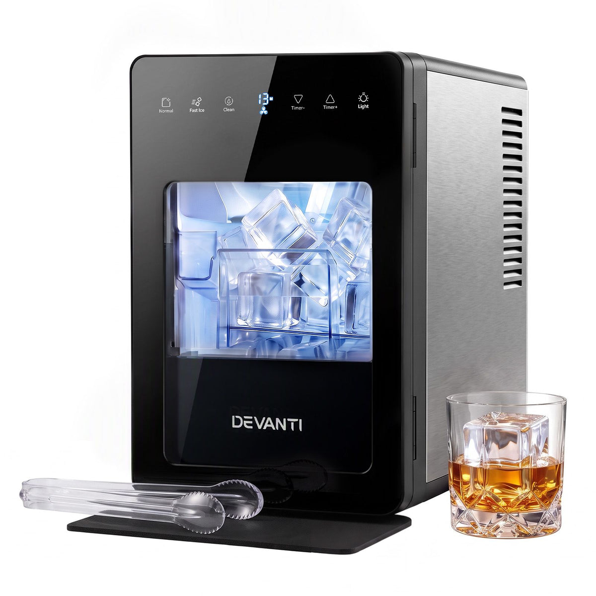 Devanti Ice Maker 5cm Large Ice Cubes Countertop Machine 150pcs/24h for Home