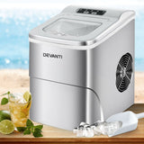 Devanti 12kg Ice Maker Machine Silver