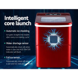 Devanti 12kg Ice Maker Machine Red