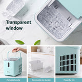 Devanti 12KG Ice Maker Machine Bullet Ice Cube Portable Green