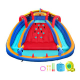 Kids Inflatable Pool Water Slide Cannon Splash Park Toss Game 408X386CM
