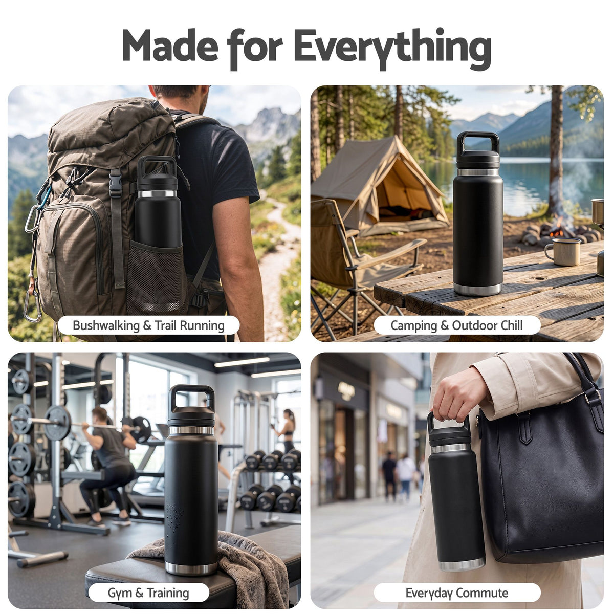Everfit 750ML Insulated Water Bottle Stainless Steel Drink Bottle