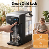 Devanti Instant Hot Water Dispenser 3L Heating Kettle 2400W Touch Control Water Black