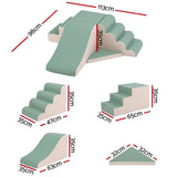 Keezi Kids Climbing Blocks 4-Piece Foam Toddler Playset Soft Indoor Climbing Toy Rocker