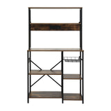 Artiss 5-Tier Kitchen Rack with Power Outlets 90CMX153CM Microwave Storage Shelf