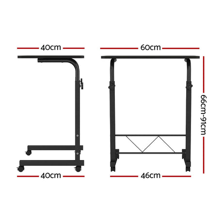 Mobile Laptop Desk U Shaped Design Black