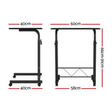 Mobile Laptop Desk U Shaped Design Black