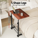 Mobile Lap Top Desk U-Shaped Design Black & Dark Wood
