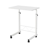 Mobile Laptop Desk U Shaped Design White