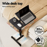 Rotating Mobile Laptop Adjustable Desk Black