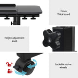 Rotating Mobile Laptop Adjustable Desk Black