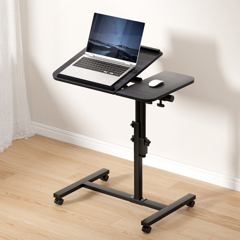 Rotating Mobile Laptop Adjustable Desk Black