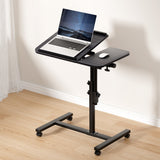 Rotating Mobile Laptop Adjustable Desk Black