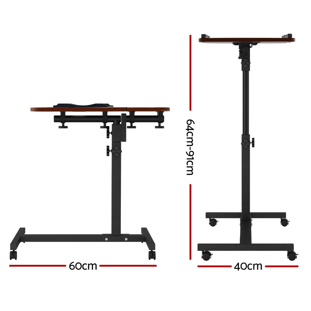 Mobile Laptop Desk - Walnut