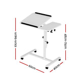 White Sleek Mobile Laptop Desk