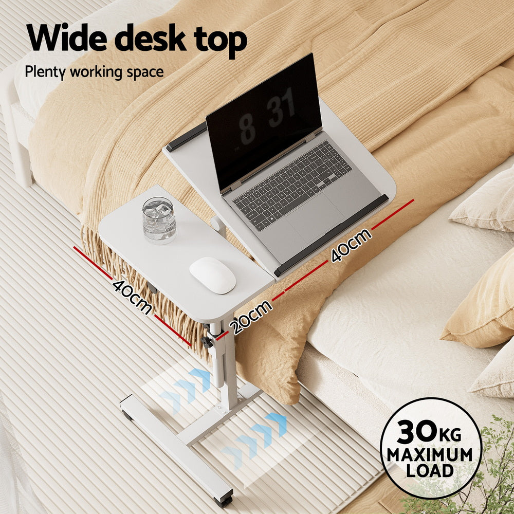 White Sleek Mobile Laptop Desk
