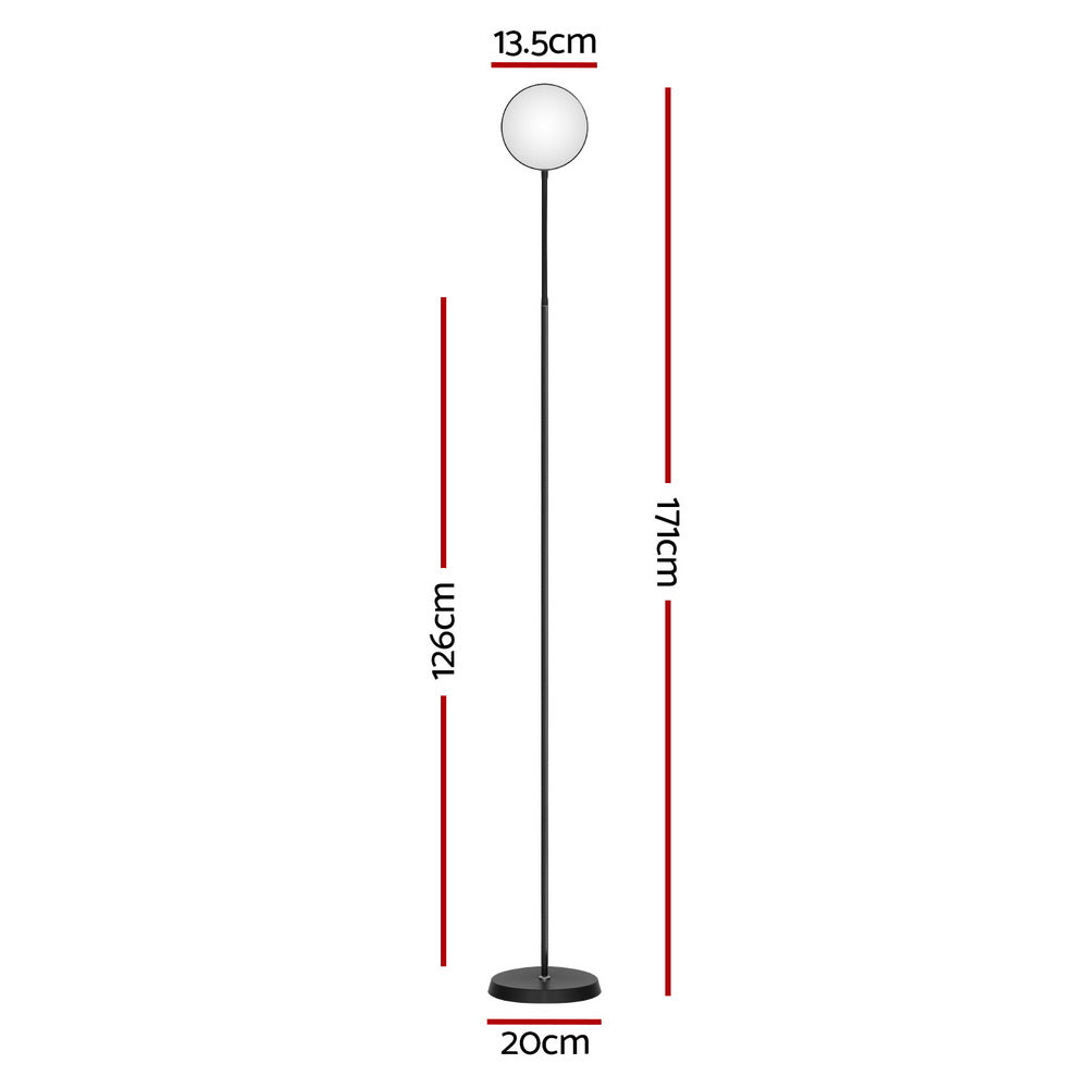 LED floor lamp Black