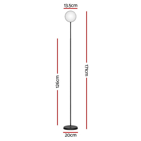LED floor lamp Black
