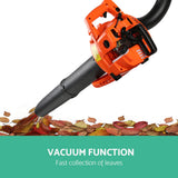 Giantz 25.4cc Petrol Leaf Blower Vacuum 2-in-1 Garden Vac Mulcher Blower Orange