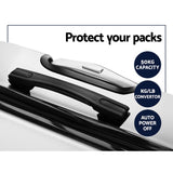 Wanderlite 20" 28" Luggage with TSA Lock Spinner Travel Suitcase Carry On Hard Shell Luggage Case White