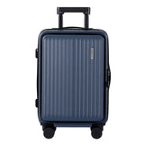 Wanderlite 20" Luggage Suitcase Front Pocket Travel Carry On Dual TSA Navy