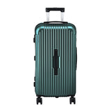 Wanderlite 28" Trunk Luggage Suitcase Travel 5 Wheels Type-C Port TSA Green