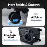 Wanderlite 32" Trunk Luggage Suitcase Travel 5 Wheels Type-C Port TSA Black